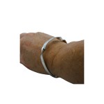 silver bangle twisted and textured